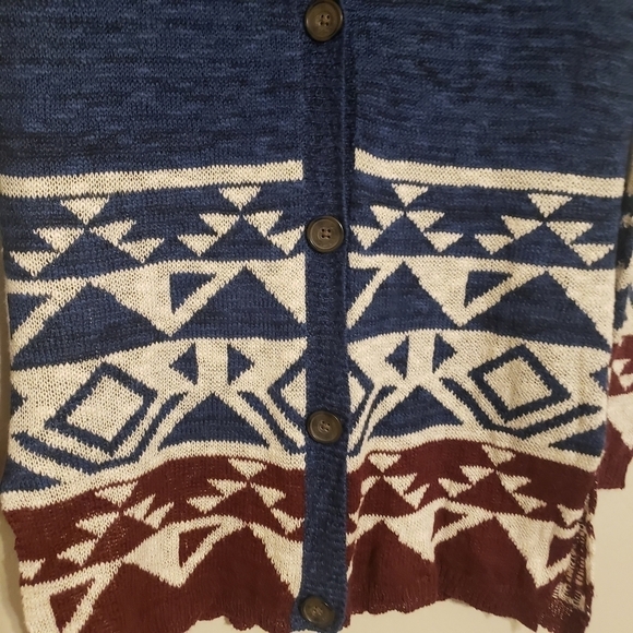 Hollister western long sleeve button up lightweight cardigan size M/L NWT - Picture 5 of 12